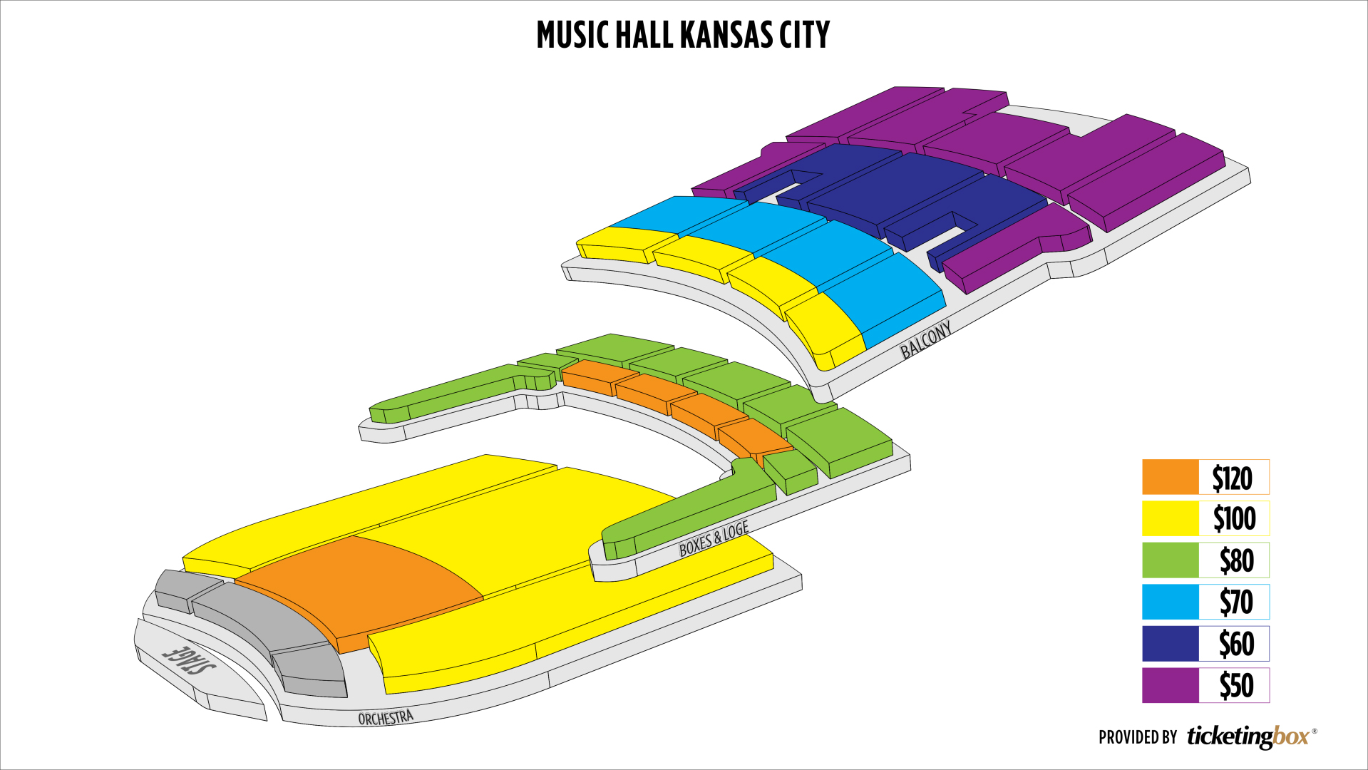 The Music Hall Seating Chart