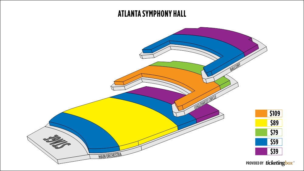seating chart symphony hall atlanta seating chart