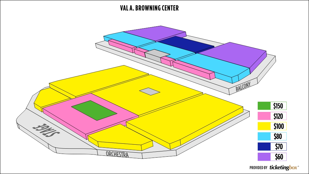 Val A Browning Center Seating Chart