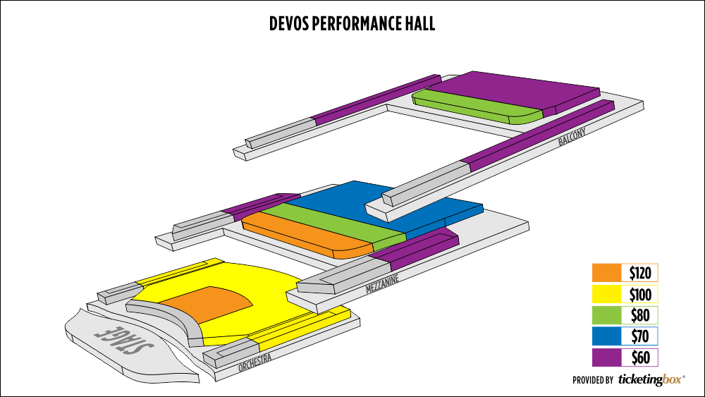 Devos Place Performance Hall Seating Chart