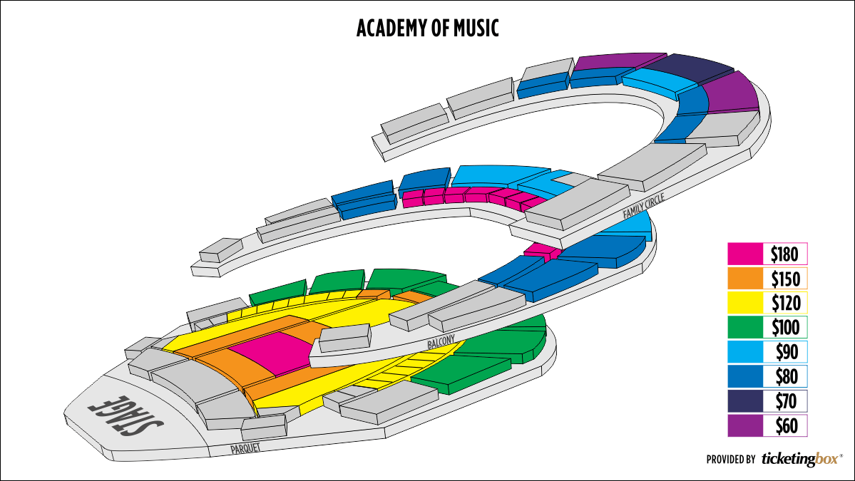 Philadelphia Kimmel Center Academy Of Music Seating Chart