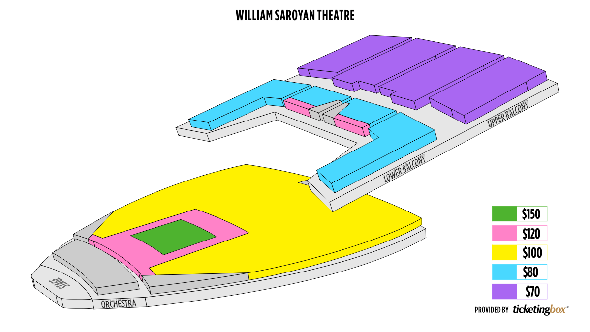 Saroyan Theater Seating Chart