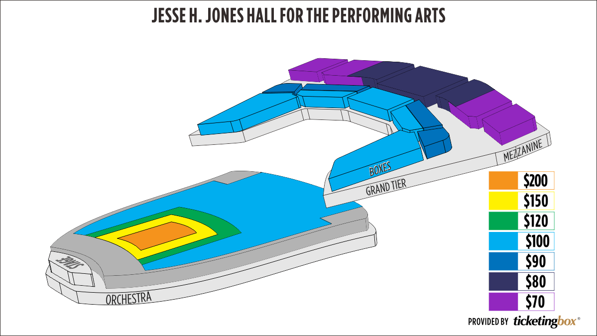 Jones Hall Seating Chart View