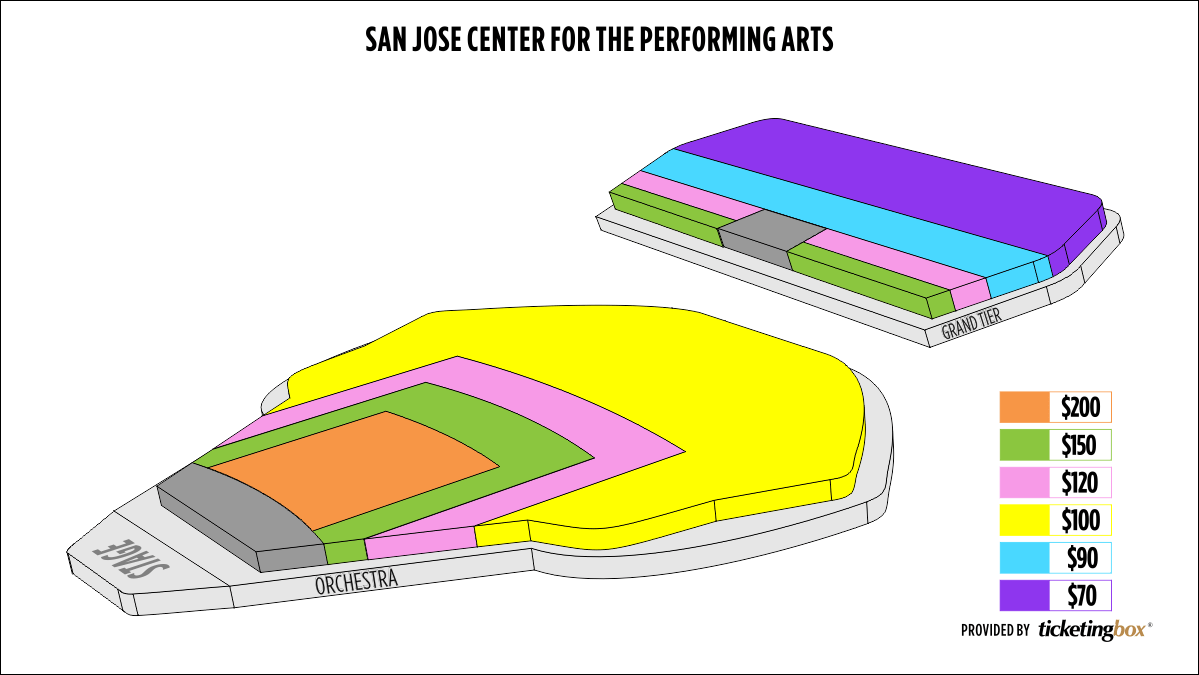 Seating Chart For San Jose Performing Arts