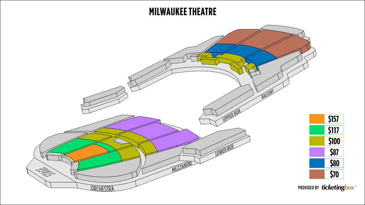 Milwaukee Theatre Seating Chart
