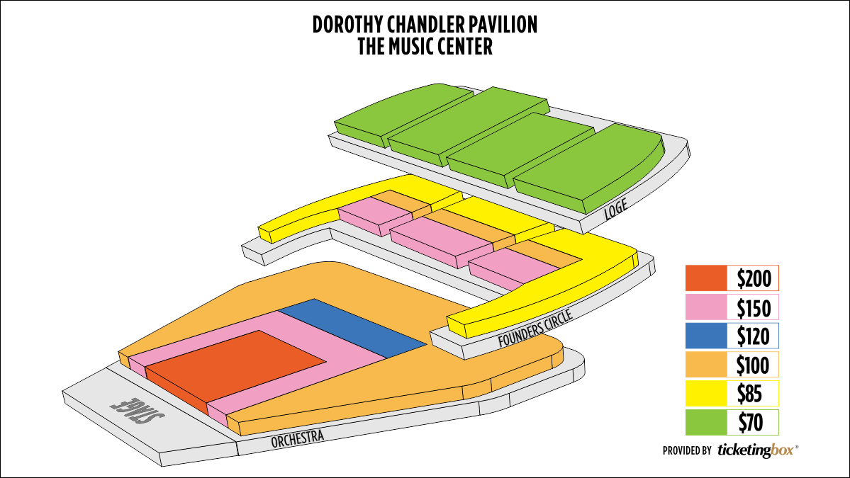 Dorothy Chandler Pavilion Seating Chart
