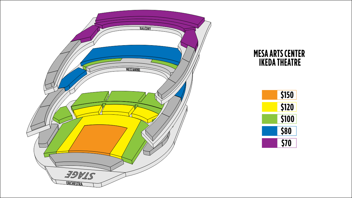 Mesa Arts Center Ikeda Theater Seating Chart