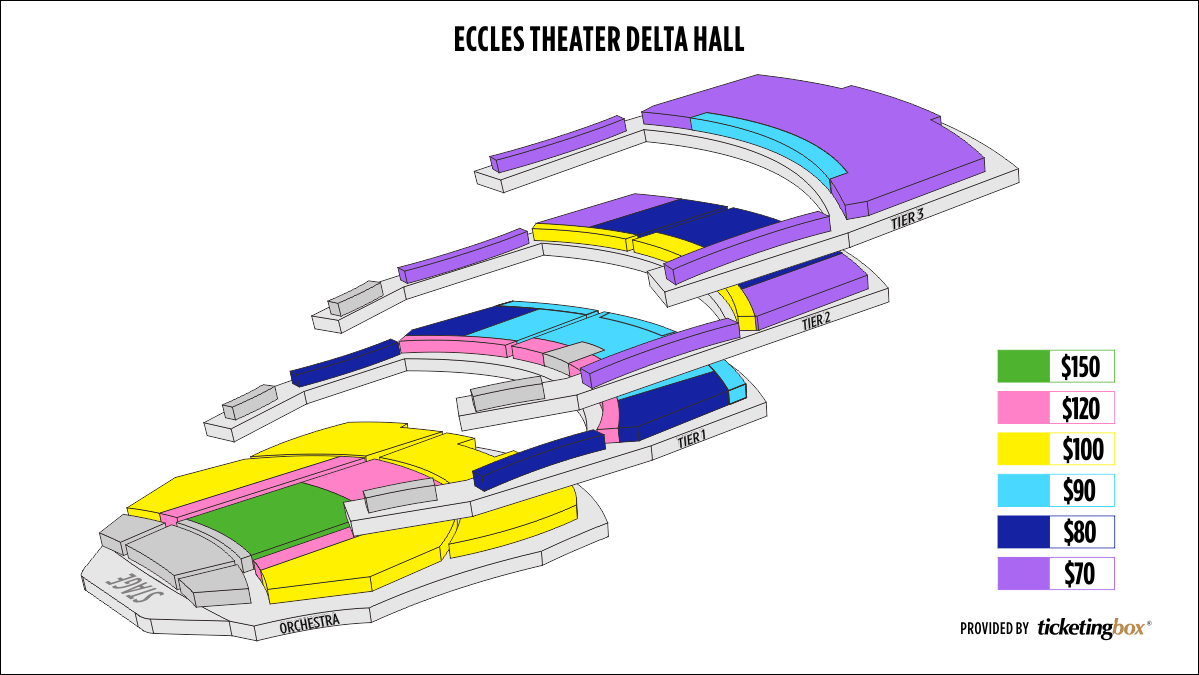 Eccles Seating Chart Salt Lake City