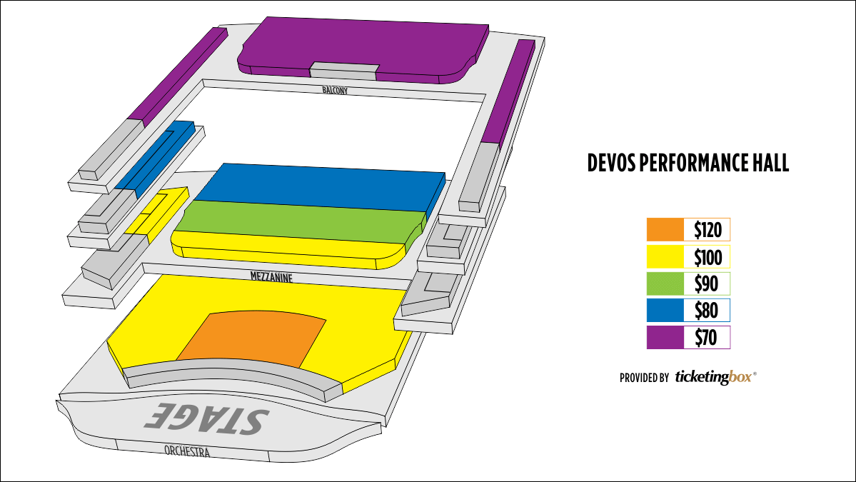 DeVos Performance HallSeating Chart