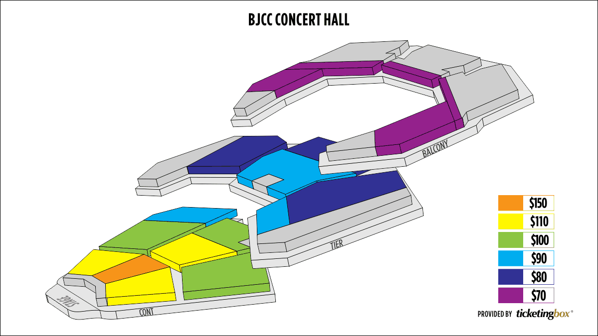 Bjcc Concert Hall Seating Chart