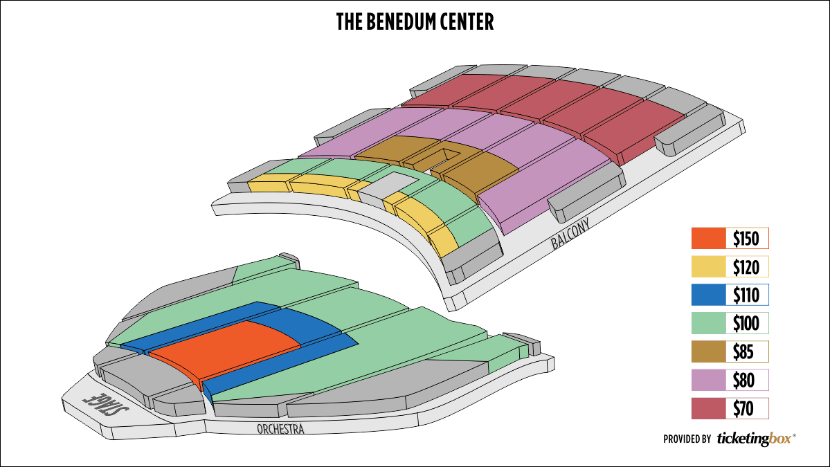 Benedum Interactive Seating Chart