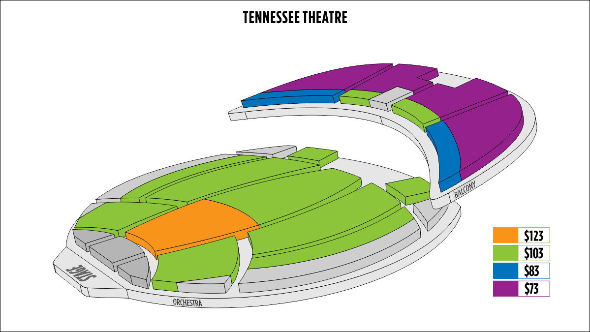 Tennessee Theatre Seating Chart