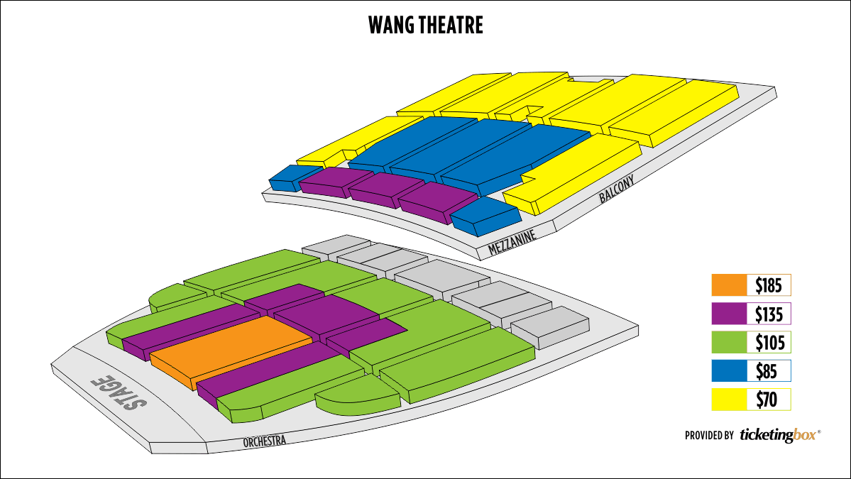 Citi Performing Arts Center Wang Theatre Seating Chart
