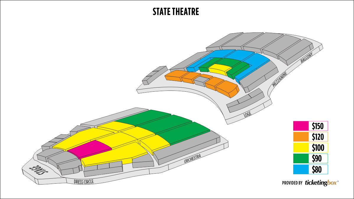 state theatre seating chart