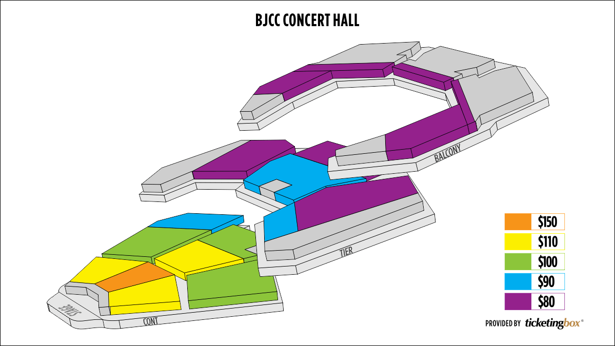 Virginia Samford Theatre Seating Chart