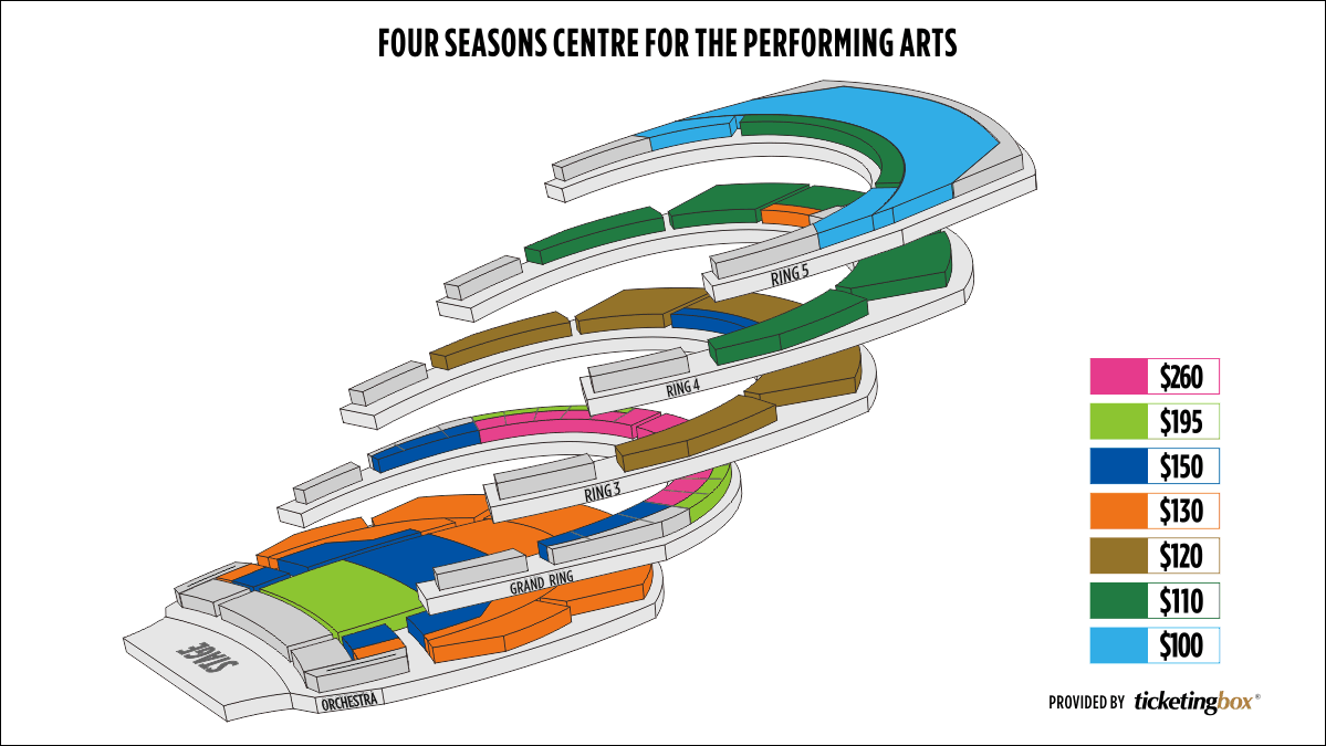 Four Seasons Centre Toronto Seating Chart