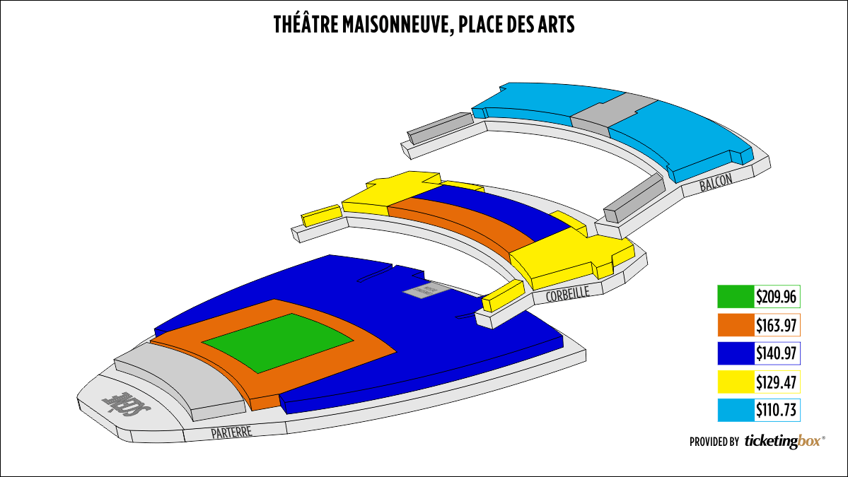 Theatre Maisonneuve Montreal Seating Chart