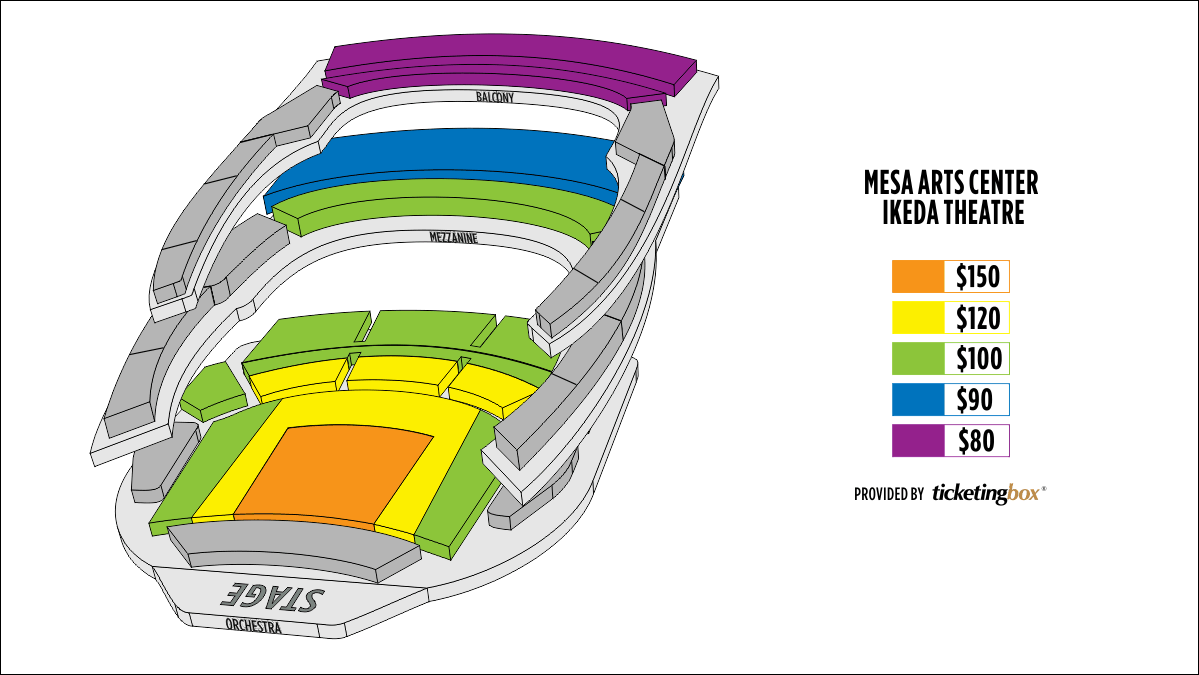 Mesa Ikeda Theater Plán Sedadel