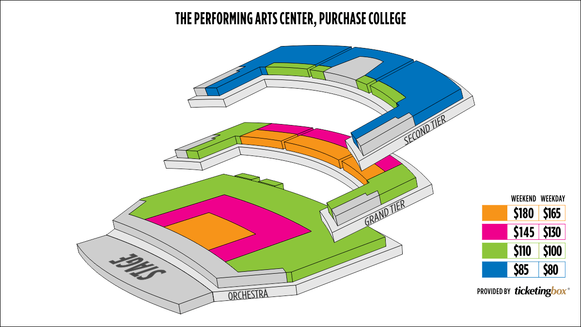 Performing Arts Center Purchase College Seating Chart