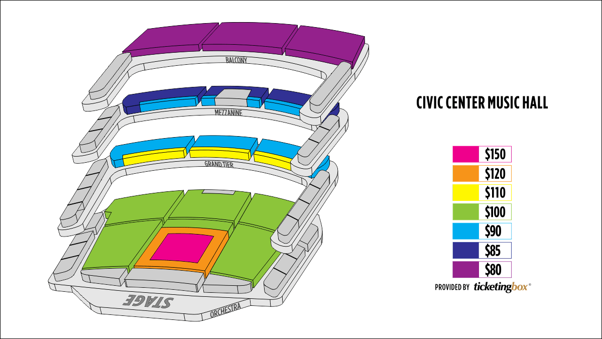 Civic Center Seating Chart