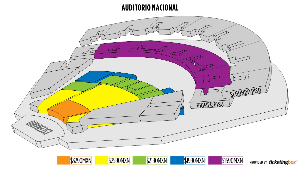 Auditorio Nacional Seating Chart