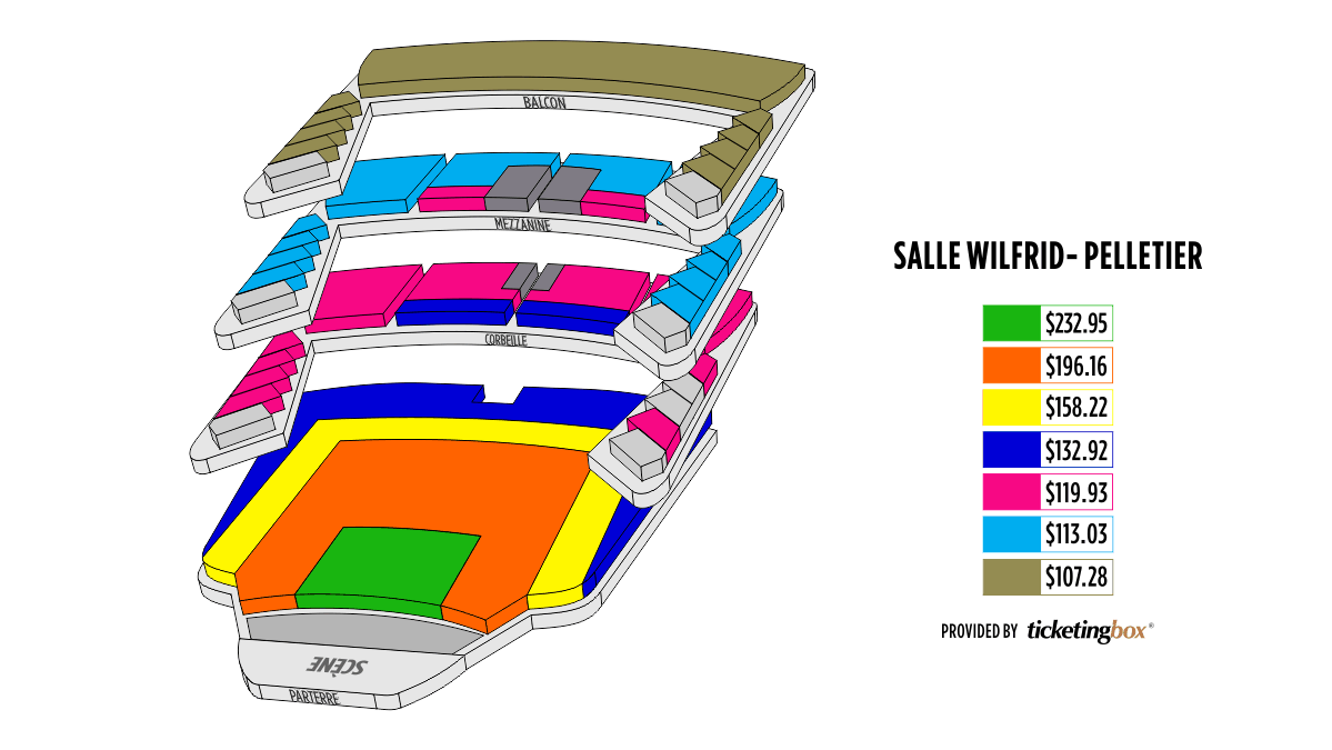 Wilfrid Pelletier Seating Chart