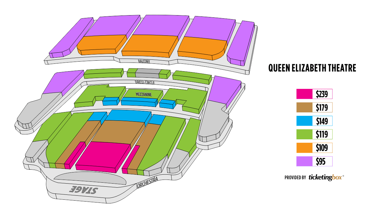 Vancouver Queen Elizabeth Theatre Seating Chart