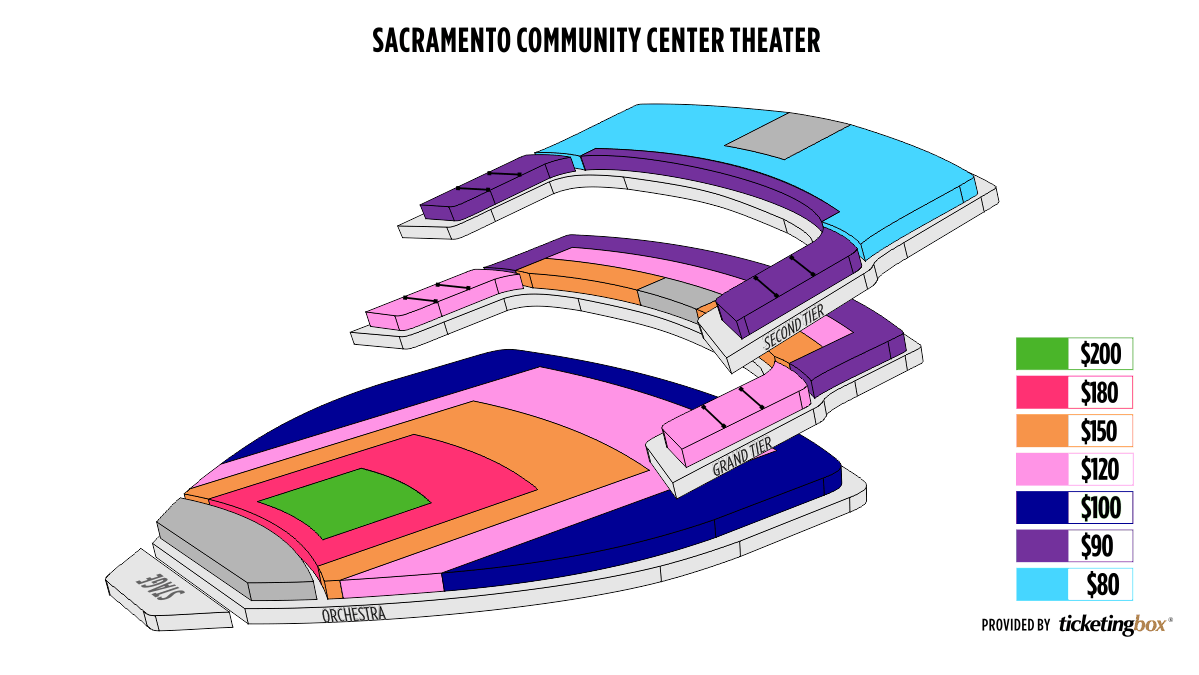 Crest Sacramento Seating Chart