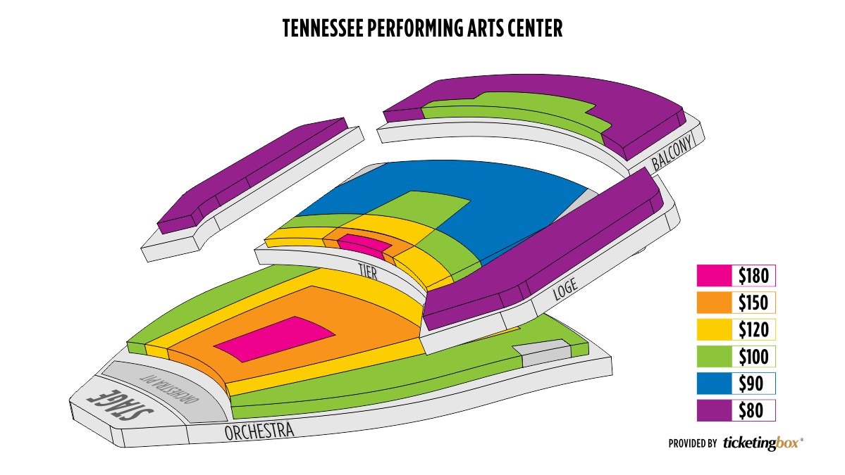 Nashville Performing Arts Center Seating Chart