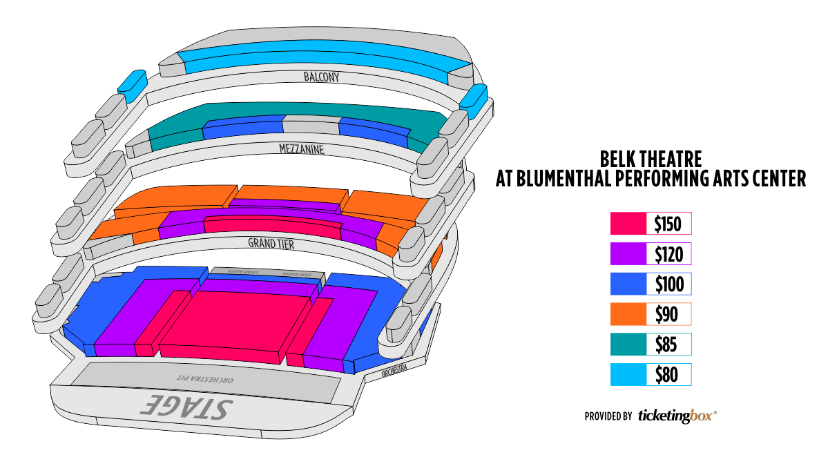Belk Theater At Blumenthal Performing Arts Center Seating Chart