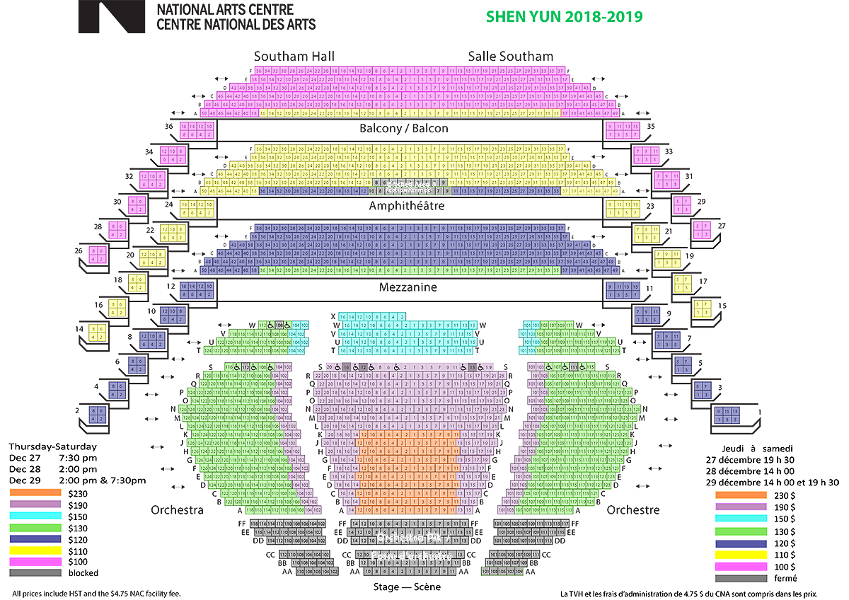 Nac Ottawa Seating Chart