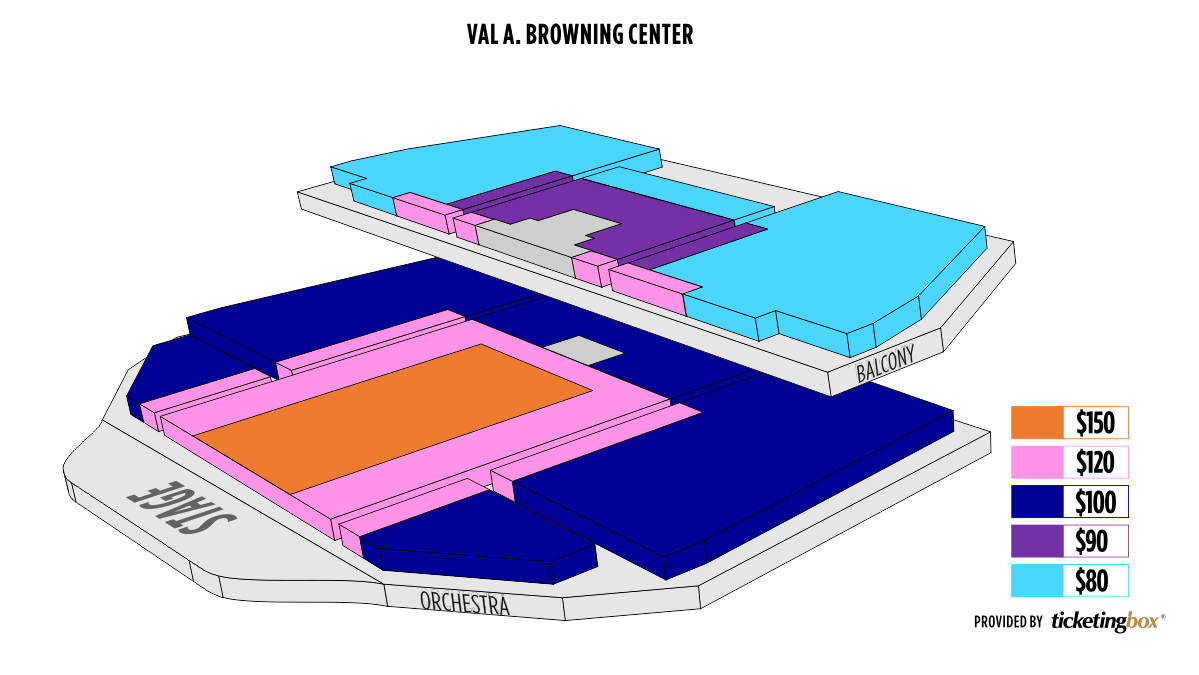 Val A Browning Center Seating Chart