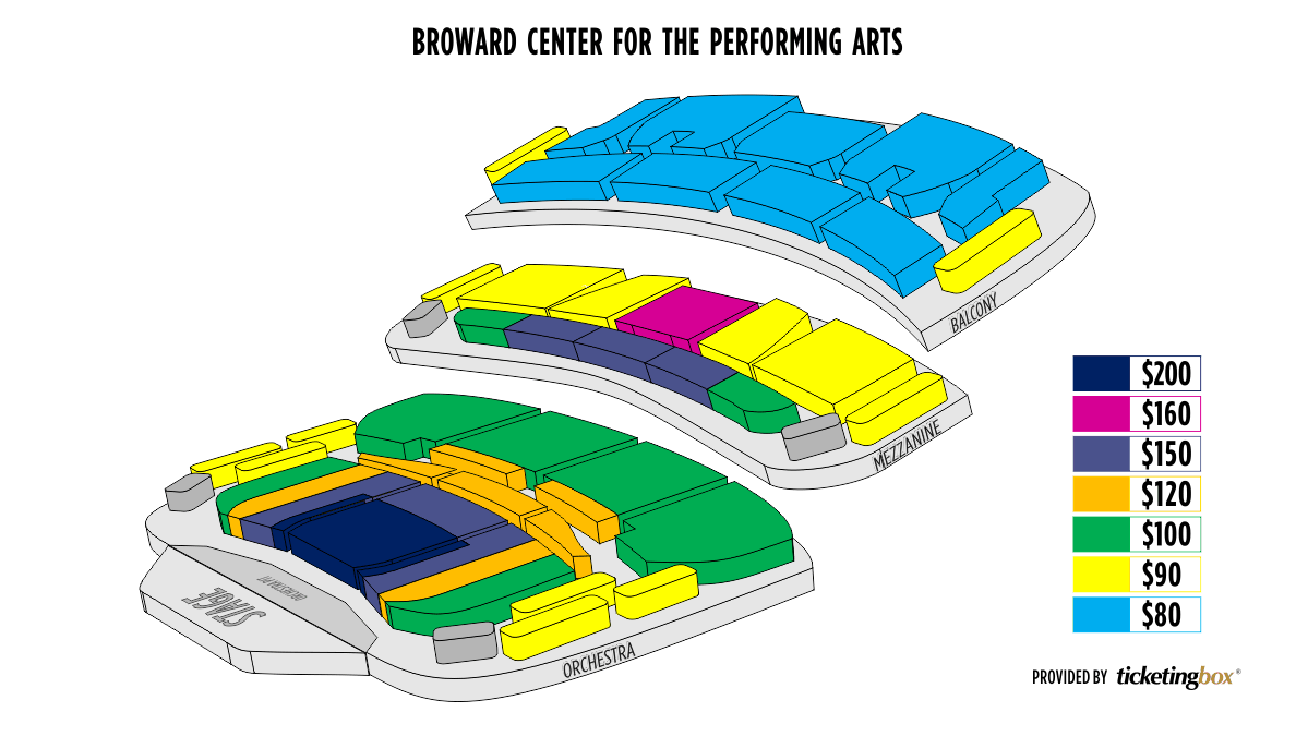 Broward Center Fort Lauderdale Seating Chart