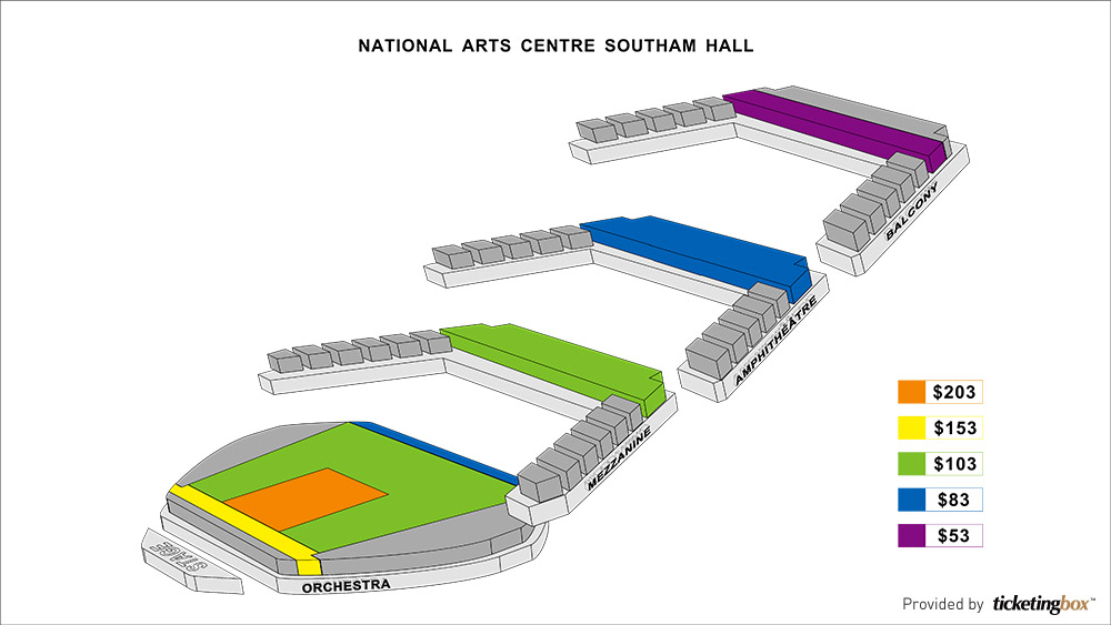 National Arts Centre Southam Hall Seating Chart