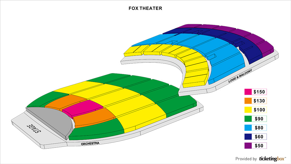 Fox Theater Atlanta Georgia Seating Chart