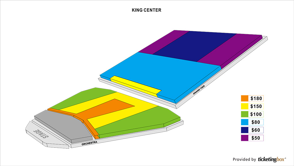 King Center For The Performing Arts Seating Chart