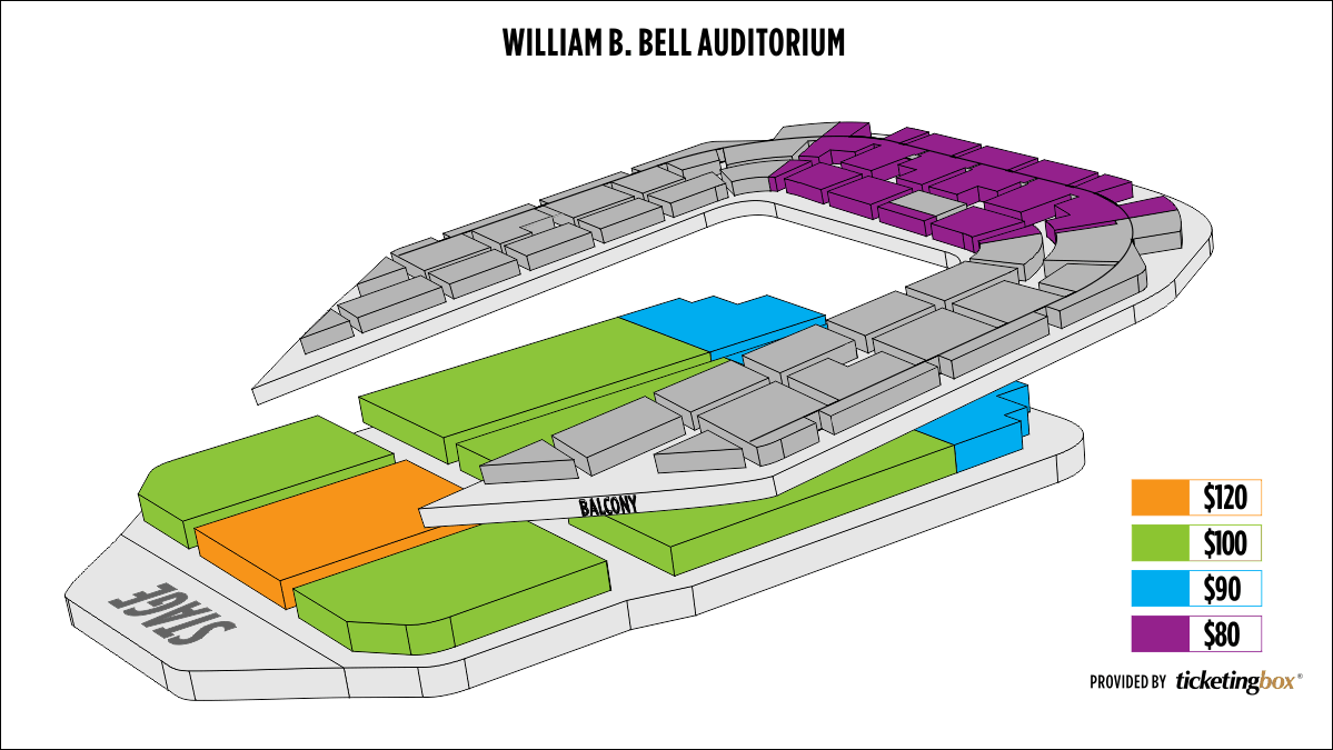 Augusta William B. Bell Auditorium Seating Chart (English ...