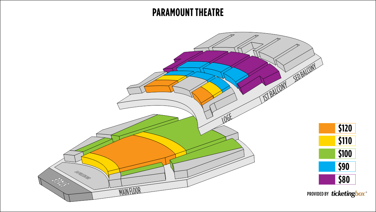 Paramount Theater Seattle Seating Chart