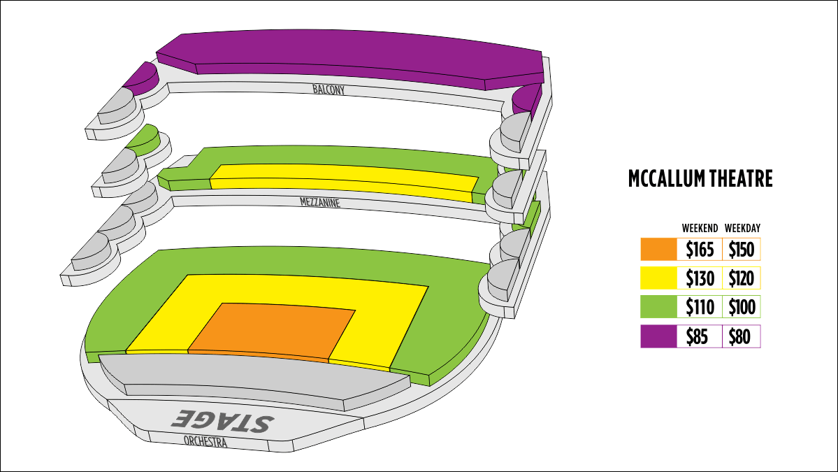 Mccallum Theatre Detailed Seating Chart