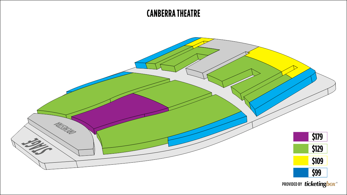 Canberra Theatre Seating Chart