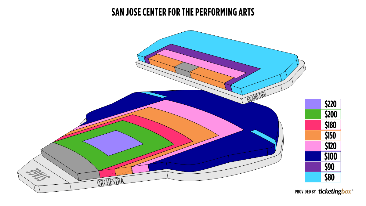 San Jose Center For The Performing Arts Seating Chart San Jose Dec 19 2018 29 2019