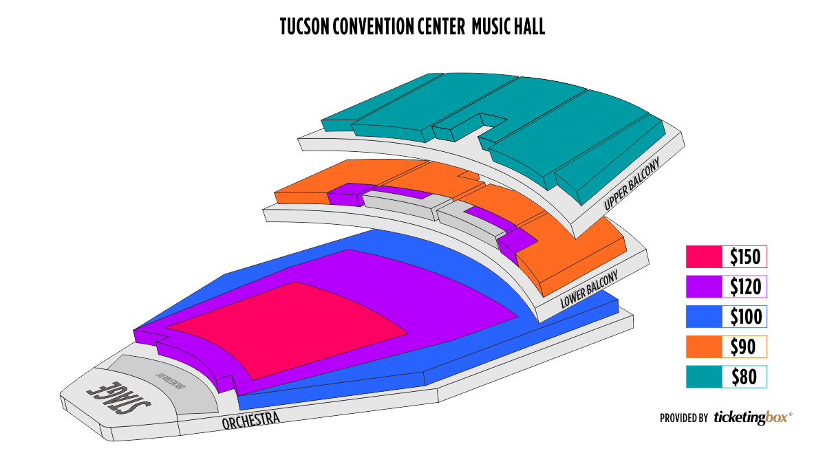 Tucson Music Hall Seating Chart Seating Chart Tucson Music Hall