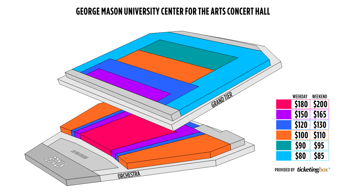 George Mason Concert Hall Seating Chart