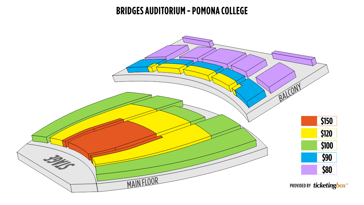 claremont bridges auditorium pomona college seating chart bridges auditorium claremont ca seating chart