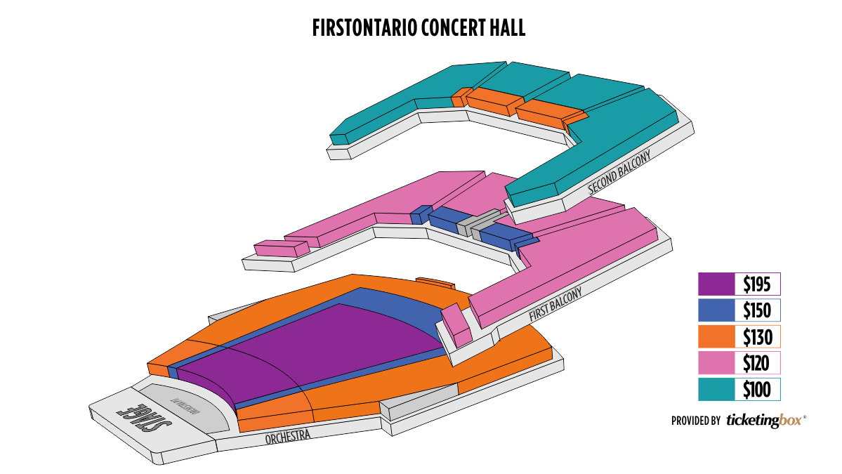 Hamilton FirstOntario Concert Hall Seating Chart