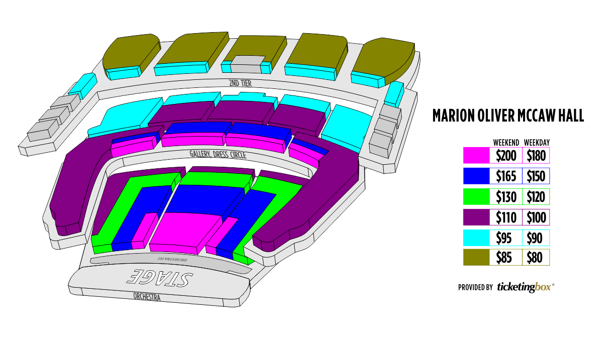 seattle marion oliver mccaw hall seating chart marion oliver mccaw hall seating chart