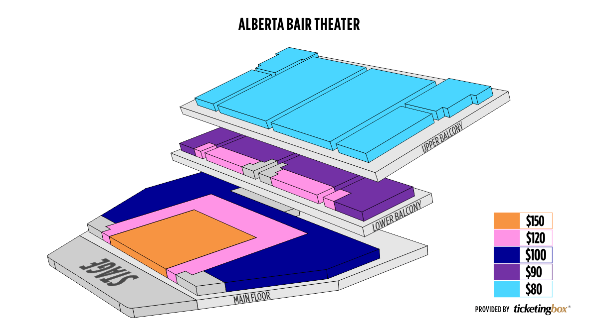 Alberta Bair Seating Chart