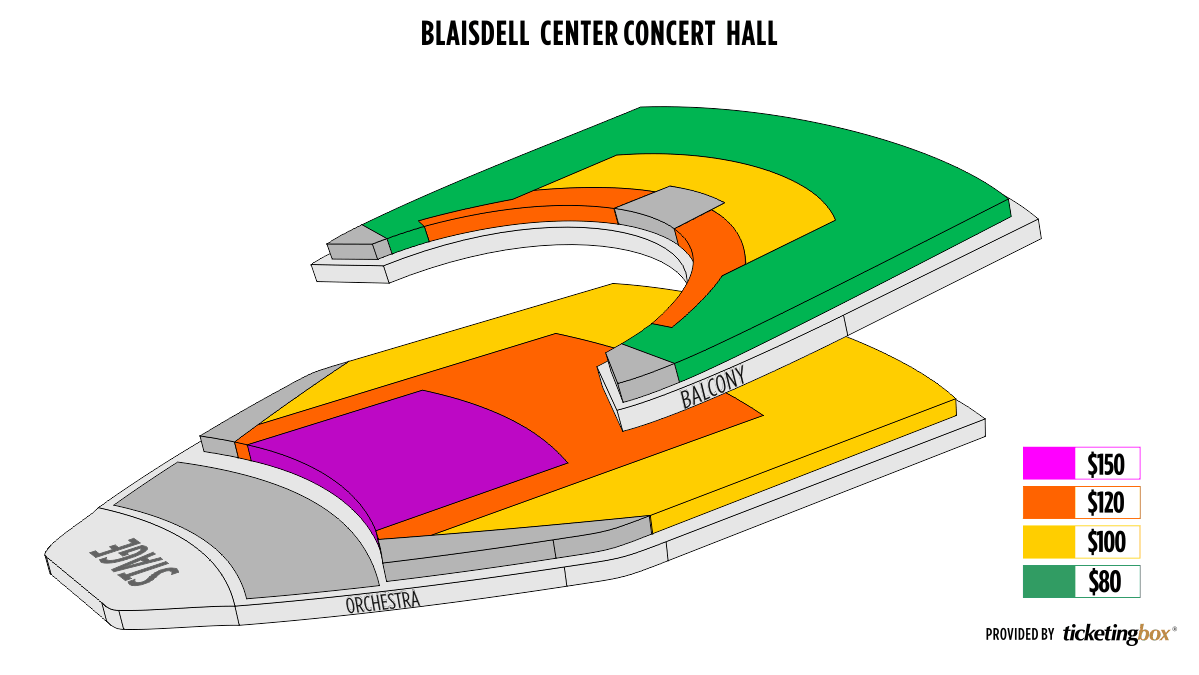 Hudson Performance Hall Seating Chart