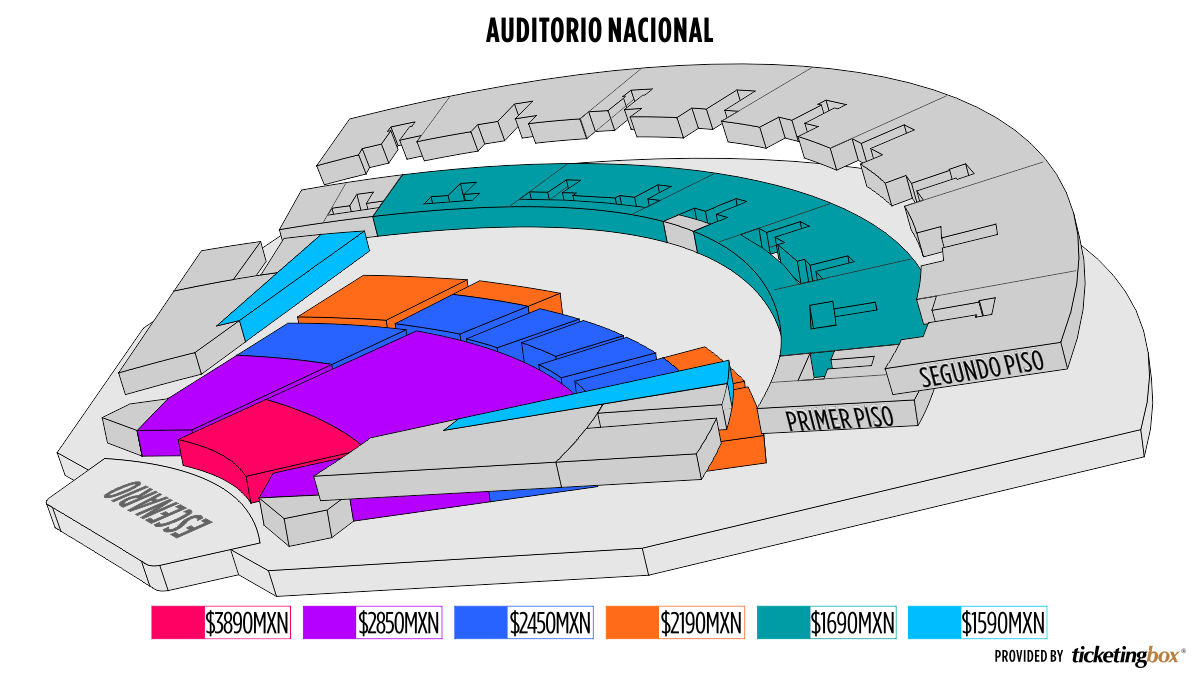 Auditorio Nacional Seating Chart