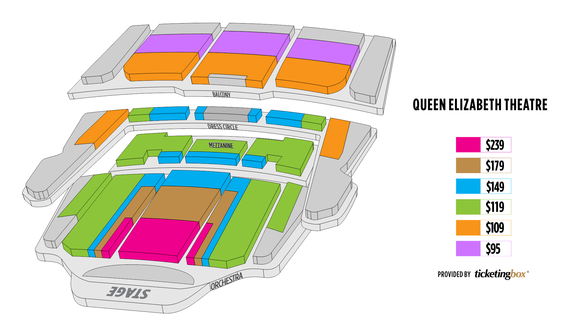 Orpheum Theatre Vancouver Seating Chart Dress Circle
